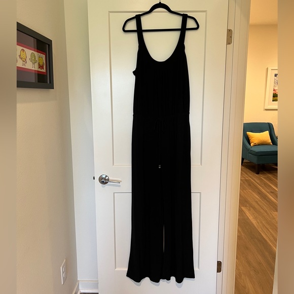 Wide leg jumpsuit with tank-style straps 16 black - Picture 1 of 4